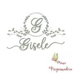 Matriz de Bordado Moldura Folha Gisele