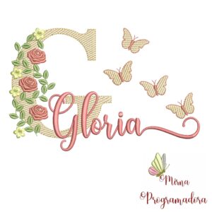 Matriz de bordado Gloria