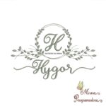 Matriz de Bordado Moldura Folha Hygor