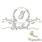 Matriz de Bordado Moldura Folha Isabel