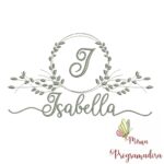 Matriz de Bordado Moldura Folha Isabella