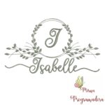 Matriz de Bordado Moldura Folha Isabelle