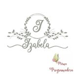Matriz de Bordado Moldura Folha Izabela