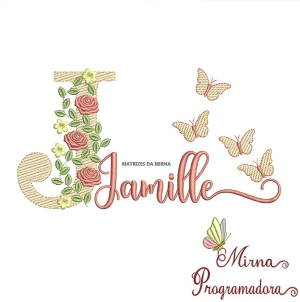 Matriz de bordado Jamille