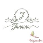 Matriz de Bordado Moldura Folha Janaína
