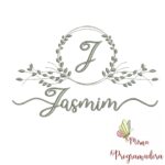 Matriz de Bordado Moldura Folha Jasmim
