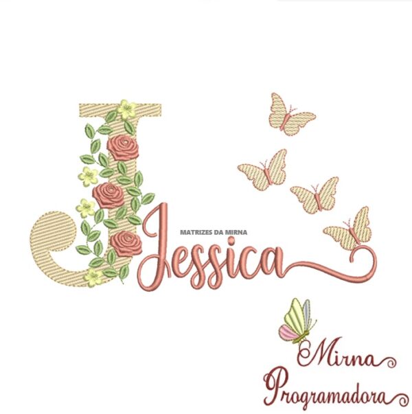 Matriz de bordado Jessica
