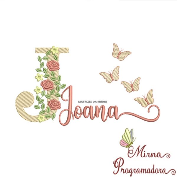 Matriz de bordado Joana