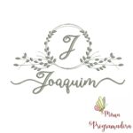 Matriz de Bordado Moldura Folha Joaquim