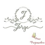 Matriz de Bordado Moldura Folha Jorge