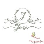 Matriz de Bordado Moldura Folha José