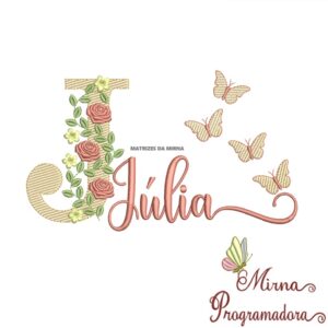 Matriz de bordado Júlia