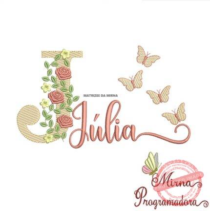 Matriz de bordado Júlia