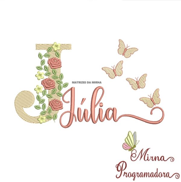 Matriz de bordado Júlia