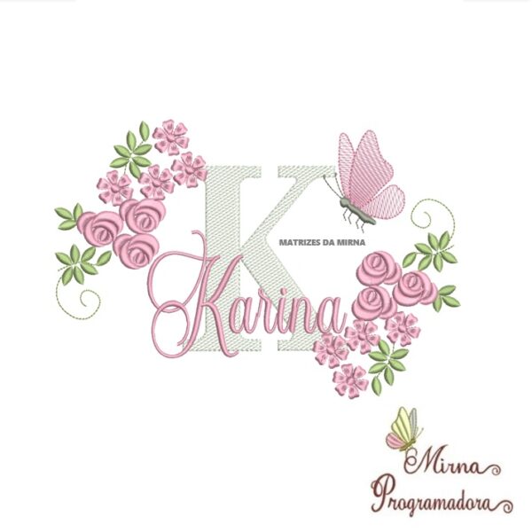 Matriz de bordado  Karina