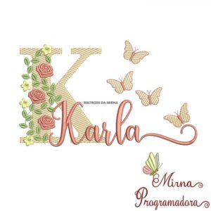 Matriz de bordado Karla