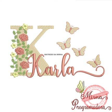 Matriz de bordado Karla