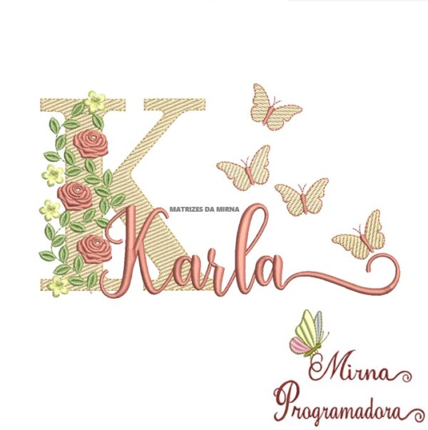Matriz de bordado Karla