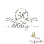 Matriz de Bordado Moldura Folha Kelly