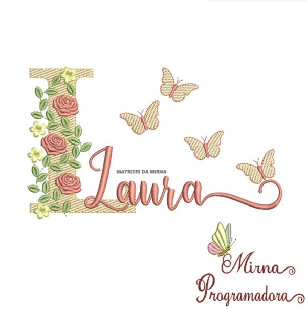 Matriz de bordado Laura