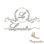 Matriz de Bordado Moldura Folha Leandro