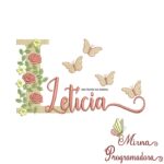 Matriz de bordado Letícia