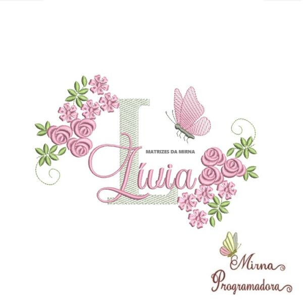 Matriz de bordado Lívia