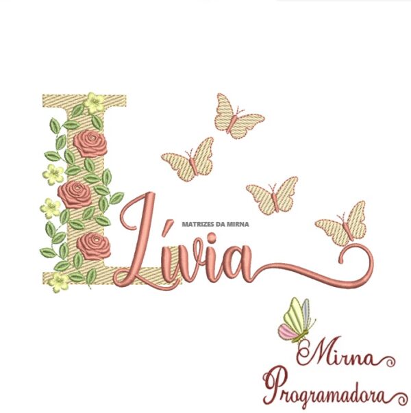 Matriz de bordado Lívia