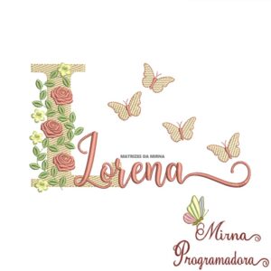 Matriz de bordado Lorena