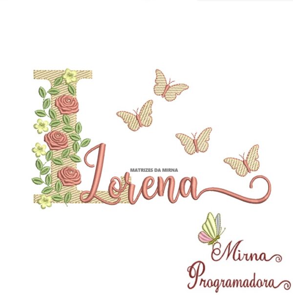 Matriz de bordado Lorena