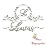 Matriz de Bordado Moldura Folha Lucas