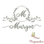 Matriz de Bordado Moldura Folha Margot
