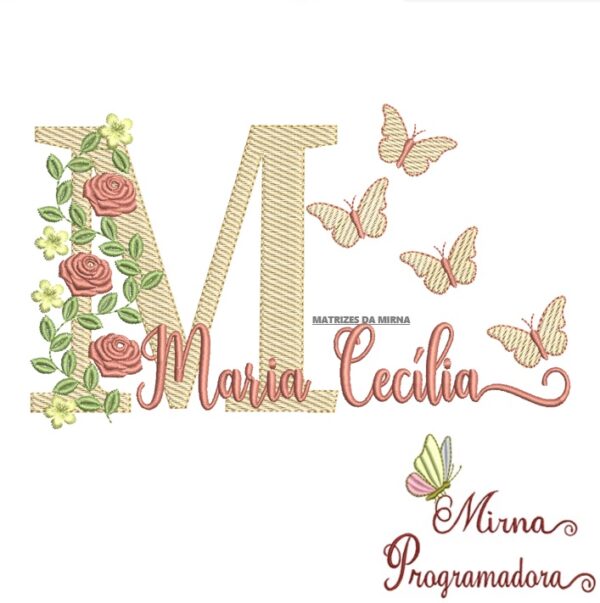 Matriz de bordado Maria cecilia