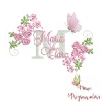 Matriz de bordado Maria clara