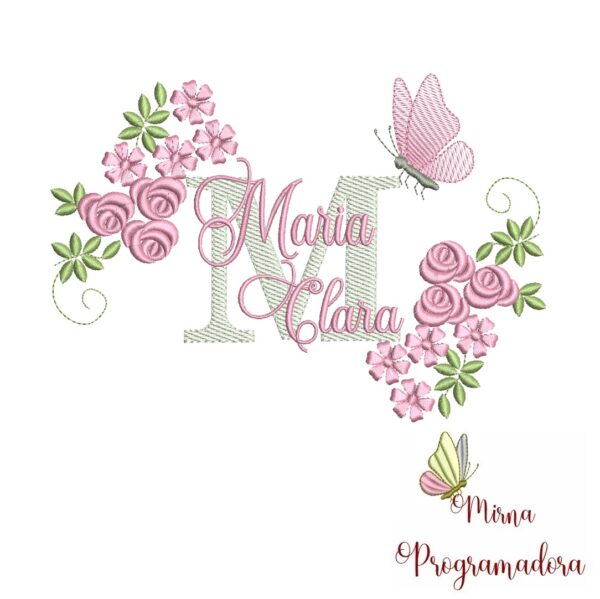 Matriz de bordado Maria clara