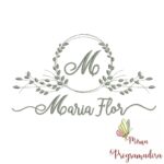 Matriz de Bordado Moldura Folha Maria Flor