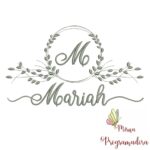 Matriz de Bordado Moldura Folha Mariah
