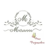 Matriz de Bordado Moldura Folha Marianna