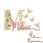 Matriz de bordado Melina