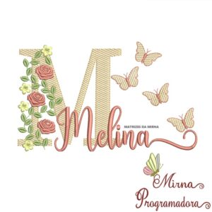 Matriz de bordado Melina