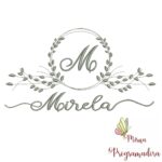 Matriz de Bordado Moldura Folha Mirela