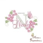 Matriz de bordado Nicole