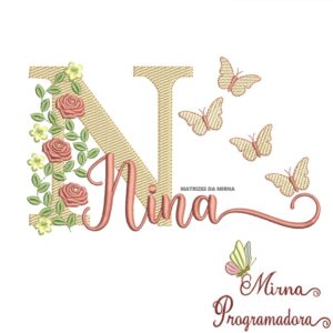 Matriz de bordado Nina