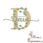 MATRIZ DE BORDADO COLECAO AS MAIS BELAS HISTORIAS / MOLDURA TAG REDONDA ALFABETO / BRINDE 100 NOMES FOLHAS E FLORES FEMININO E MASCULINO - Imagem 4