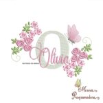 Matriz de bordado Olivia