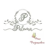 Matriz de Bordado Moldura Folha Paloma
