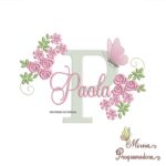 Matriz de bordado Paola