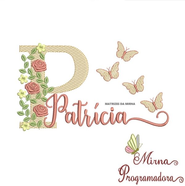 Matriz de bordado Patrícia
