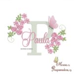 Matriz de bordado Paula