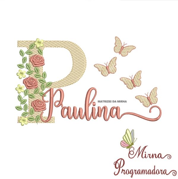 Matriz de bordado Paulina